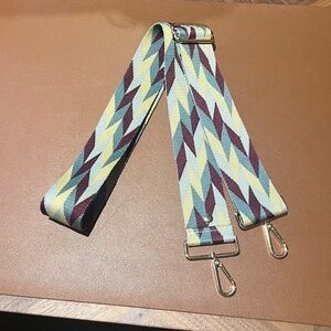 Pom Pom London Fabric Strap Plum Harlequin